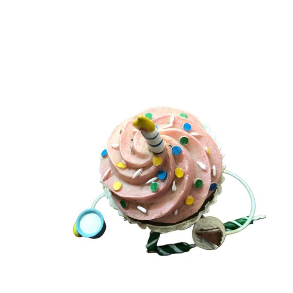 WMG Anthropomorphic Shelf Sitters Birthday Party Cupcake 2006 Figurine Vintage - Picture 8 of 16